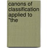 Canons Of Classification Applied To "The door Sayers