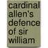 Cardinal Allen's Defence Of Sir William