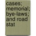 Cases; Memorial; Bye-Laws; And Road Stat