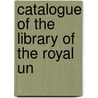 Catalogue Of The Library Of The Royal Un door United Royal United Service Institution