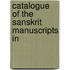 Catalogue Of The Sanskrit Manuscripts In