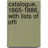 Catalogue, 1865-1886, With Lists Of Offi door Edinburgh Select Subscription Library