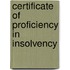 Certificate Of Proficiency In Insolvency