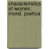 Characteristics Of Women; Moral, Poetica
