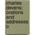 Charles Devens; Orations And Addresses O