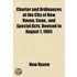 Charter And Ordinances Of The City Of Ne