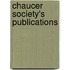 Chaucer Society's Publications