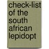 Check-List Of The South African Lepidopt