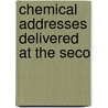 Chemical Addresses Delivered At The Seco by Worcester Clark University