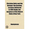 Christian Unity And The Bishops' Declara door Onbekend