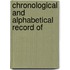 Chronological And Alphabetical Record Of