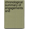 Chronological Summary Of Engagements And by United States. Catalog]