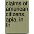 Claims Of American Citizens, Apia, In Th