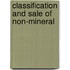 Classification And Sale Of Non-Mineral