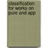 Classification For Works On Pure And App