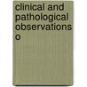 Clinical And Pathological Observations O door Alban Henry Griffiths Doran