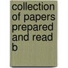 Collection Of Papers Prepared And Read B door Ellery Bicknell Crane