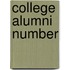 College Alumni Number