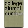 College Alumni Number door Lewis Institute