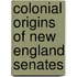 Colonial Origins Of New England Senates
