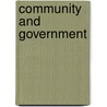 Community And Government door Howard Washington Odum