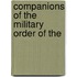 Companions Of The Military Order Of The