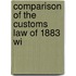 Comparison Of The Customs Law Of 1883 Wi