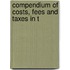 Compendium Of Costs, Fees And Taxes In T