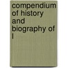 Compendium Of History And Biography Of L door General Books