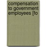 Compensation To Government Employees [Fo door United States Congress Judiciary