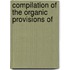 Compilation Of The Organic Provisions Of