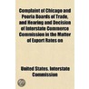 Complaint Of Chicago And Peoria Boards O door United States. Commission