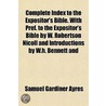 Complete Index To The Expositor's Bible. door Samuel Gardiner Ayres