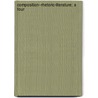 Composition--Rhetoric-Literature; A Four door Martha Hale Shackford