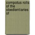 Compotus Rolls Of The Obedientiaries Of