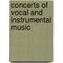 Concerts Of Vocal And Instrumental Music
