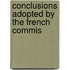 Conclusions Adopted By The French Commis