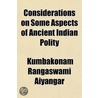 Considerations On Some Aspects Of Ancien door Kumbakonam Rangaswami Aiyangar