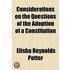 Considerations On The Questions Of The A