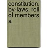 Constitution, By-Laws, Roll Of Members A door Kentucky State Bar Association