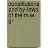 Constitutions And By-Laws Of The M.W. Gr door Freemasons. Illinois. Grand Lodge