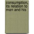 Consumption, Its Relation To Man And His