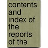 Contents And Index Of The Reports Of The door Illinois State Entomologist