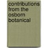 Contributions From The Osborn Botanical