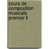 Cours De Composition Musicale Premier Li
