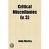 Critical Miscellanies (V. 3)