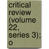 Critical Review (Volume 22, Series 3); O