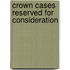 Crown Cases Reserved For Consideration
