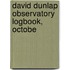 David Dunlap Observatory Logbook, Octobe