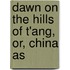 Dawn On The Hills Of T'Ang, Or, China As